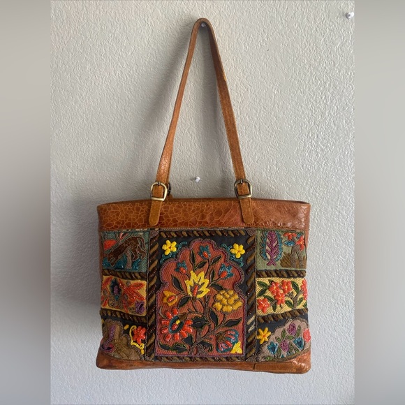 Isabella Fiore Handbags - Isabella Fiori multicolor beaded embroidery tote bag
